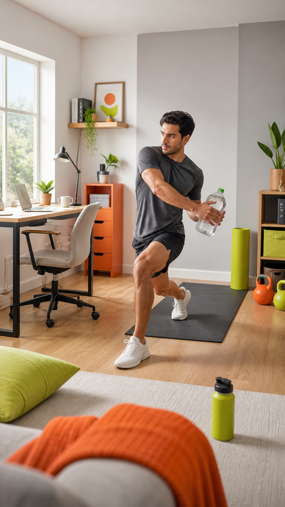 Reference image for Desk-to-Workout Transition